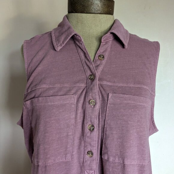 Sonoma Sleeveless Polo Shirt Top XL - Picture 2 of 6